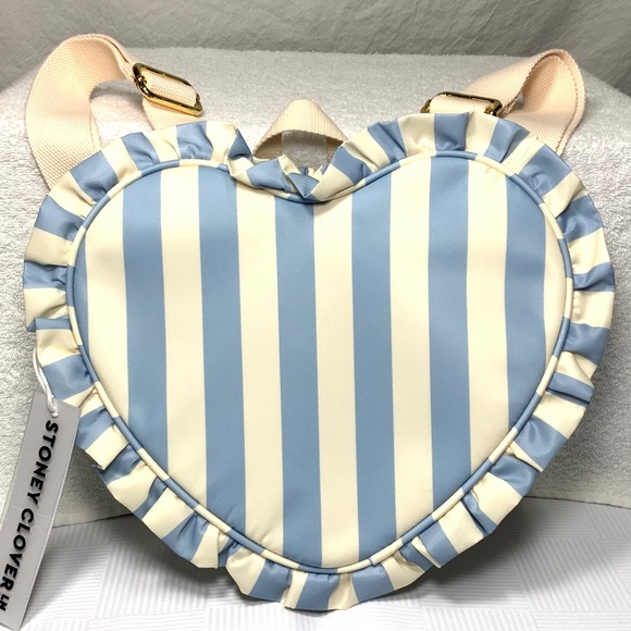 NWT Stoney Clover Lane Ruffle Mini Heart Backpack